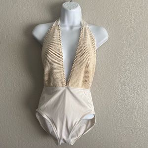 Vintage open back swimwear
